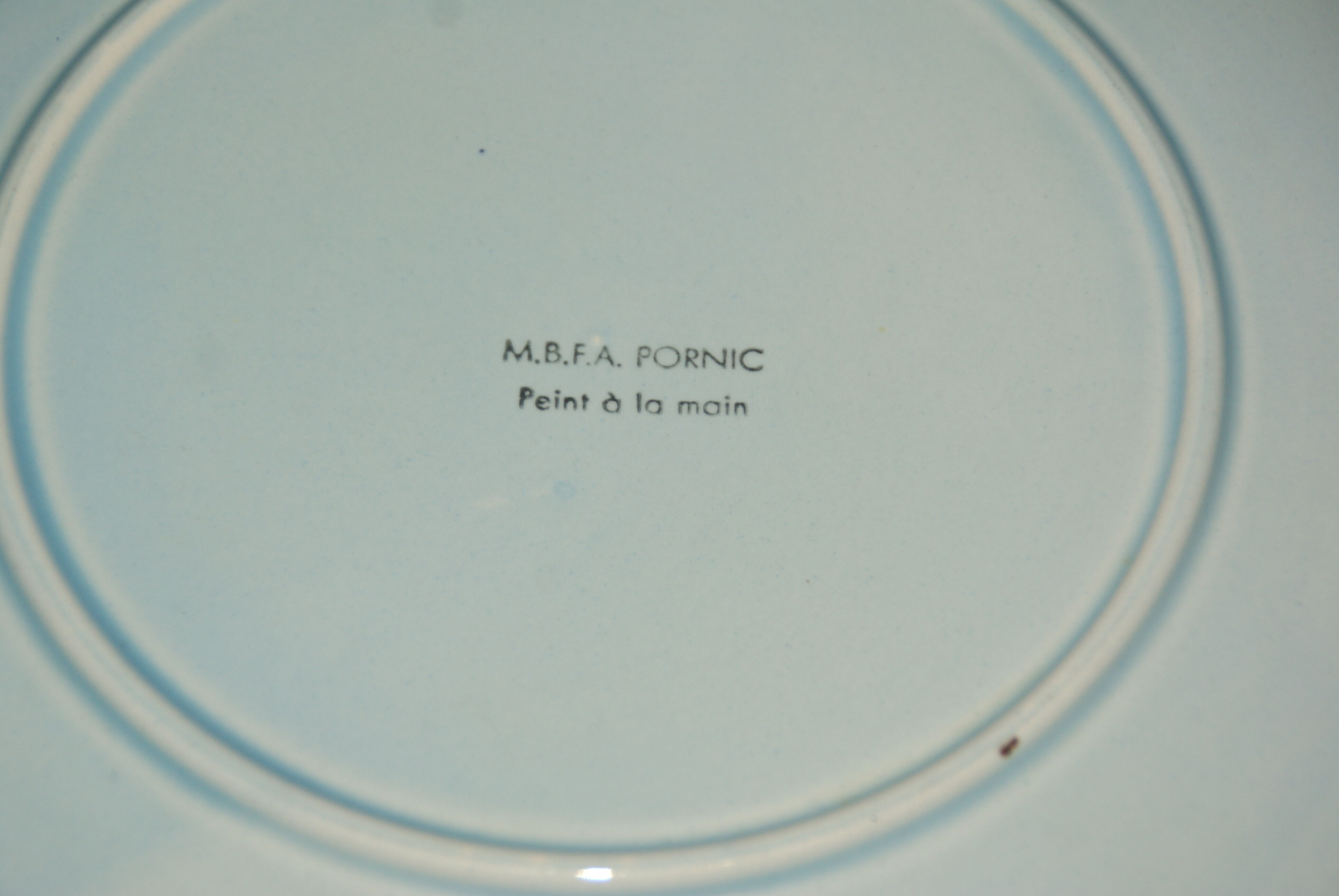 M.B.F.A Pornic - Large plate decorated with lobster