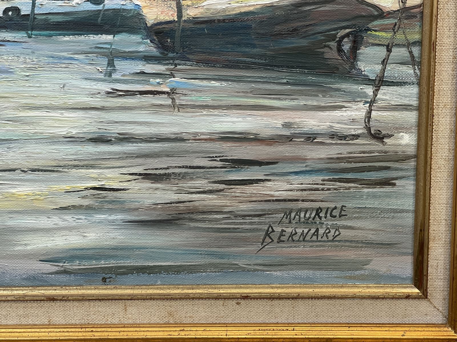 Le port d’Erquy par Maurice Bernard (1927-2005) - 57x65.5cm