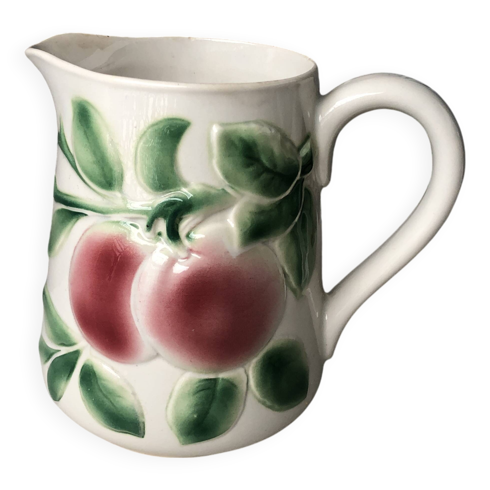 Antique Digoin Art Deco slip pitcher