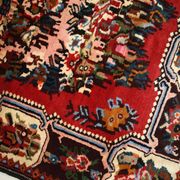 Tapis vintage fait main Bakhtiari persan 114cm x 152cm (1970s)