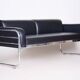 Bauhaus Sofa in Chrome and Leather by Vichr a Spol, Czech, 1930s