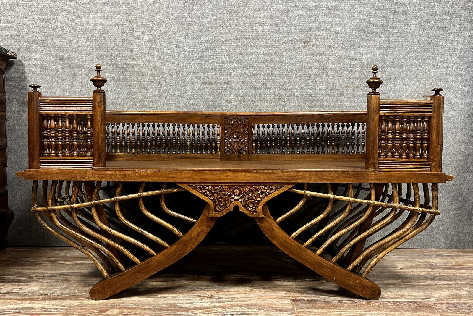 Siège palanquin dit "howdah", selle pour éléphant 1900