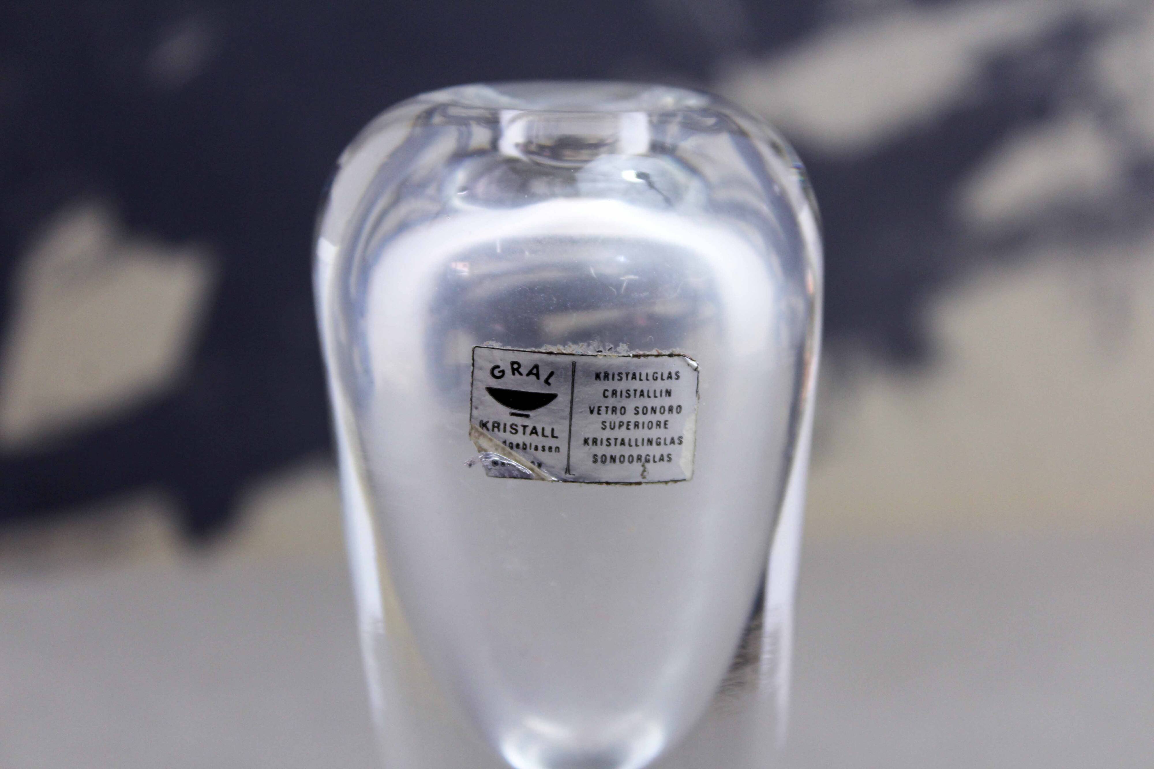 Vintage gral crystal soliflore