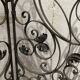 20th century wrought iron four-leaf partition