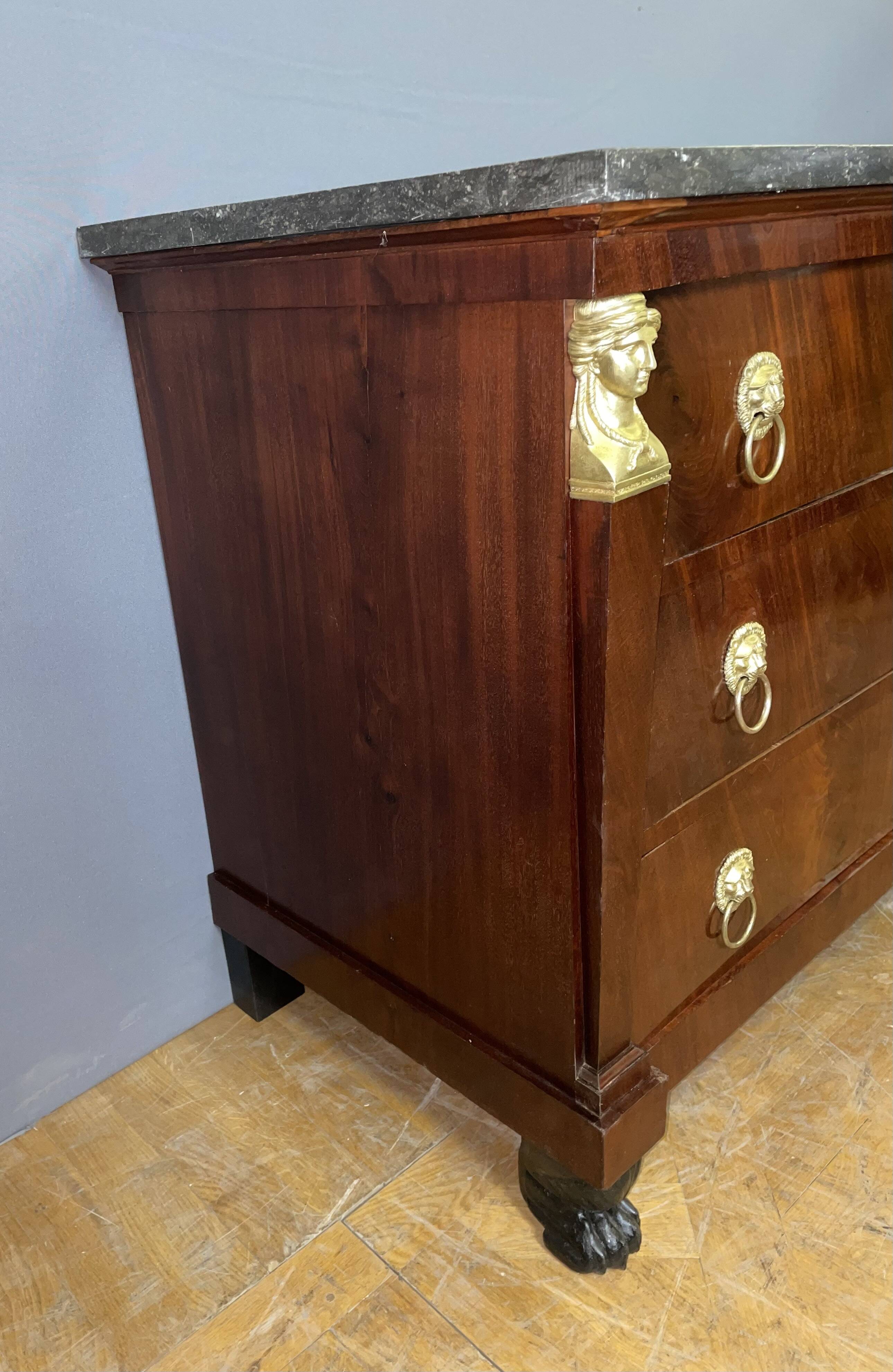 Empire Period Mahogany Chest of Drawers