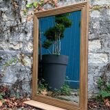 1940 beveled mirror solid raw oak 74x104