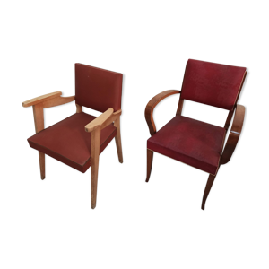 Lot 2 fauteuils bridges