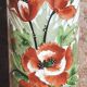 Vase rouleau Art Nouveau. (Opaline)