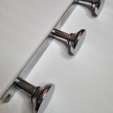Art Deco style metal coat rack, 3 hooks