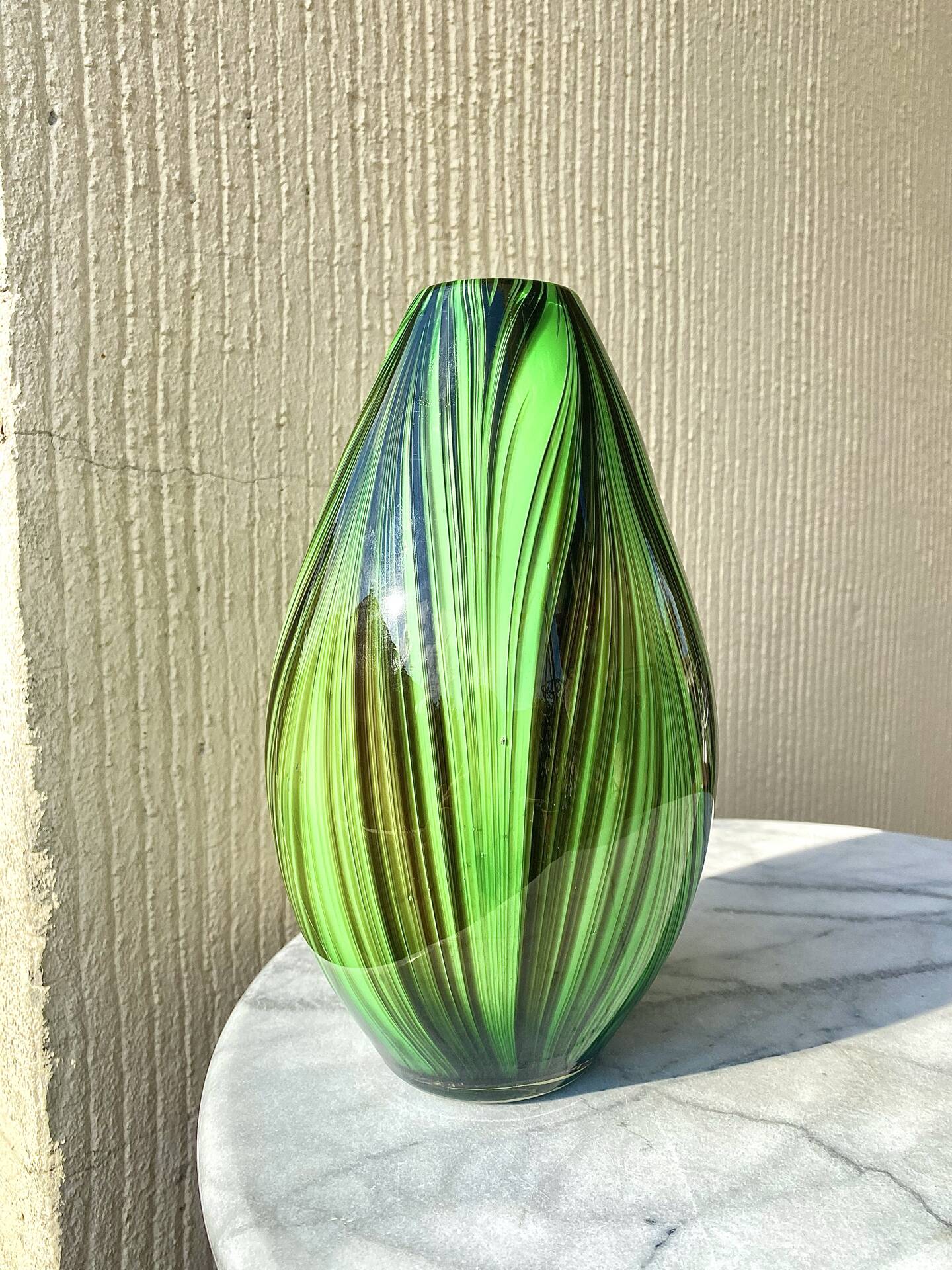 Grand vase en verre murano missoni