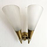 Adjustable conical wall lights from the 60s