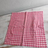 Red gingham cushion cover