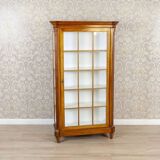 Mid-20th Century Single-Leaf Beech Display Cabinet, 1940s