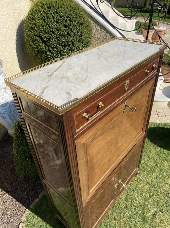 Louis XVI-era mahogany secretary