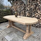 Solid oak monastery table