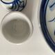 Small blue and white sake set – teapot, 5 cups and tray.
