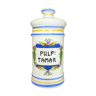 Pharmacy pot, apothecary pot in art faience of Clamecy Pulp Tamar