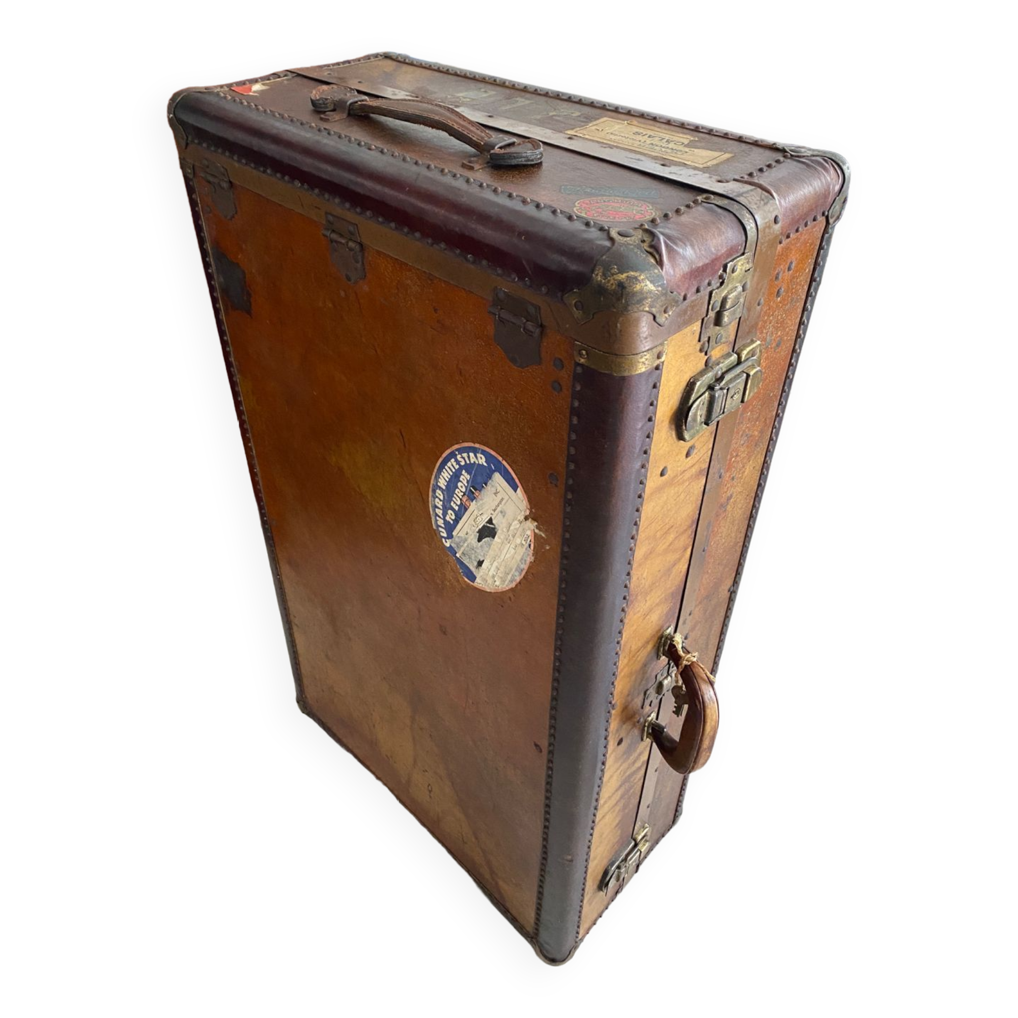 Old vintage cabin trunk