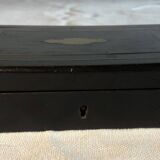 Cuillères vermeil (en argent doré) dans coffret en bois noir