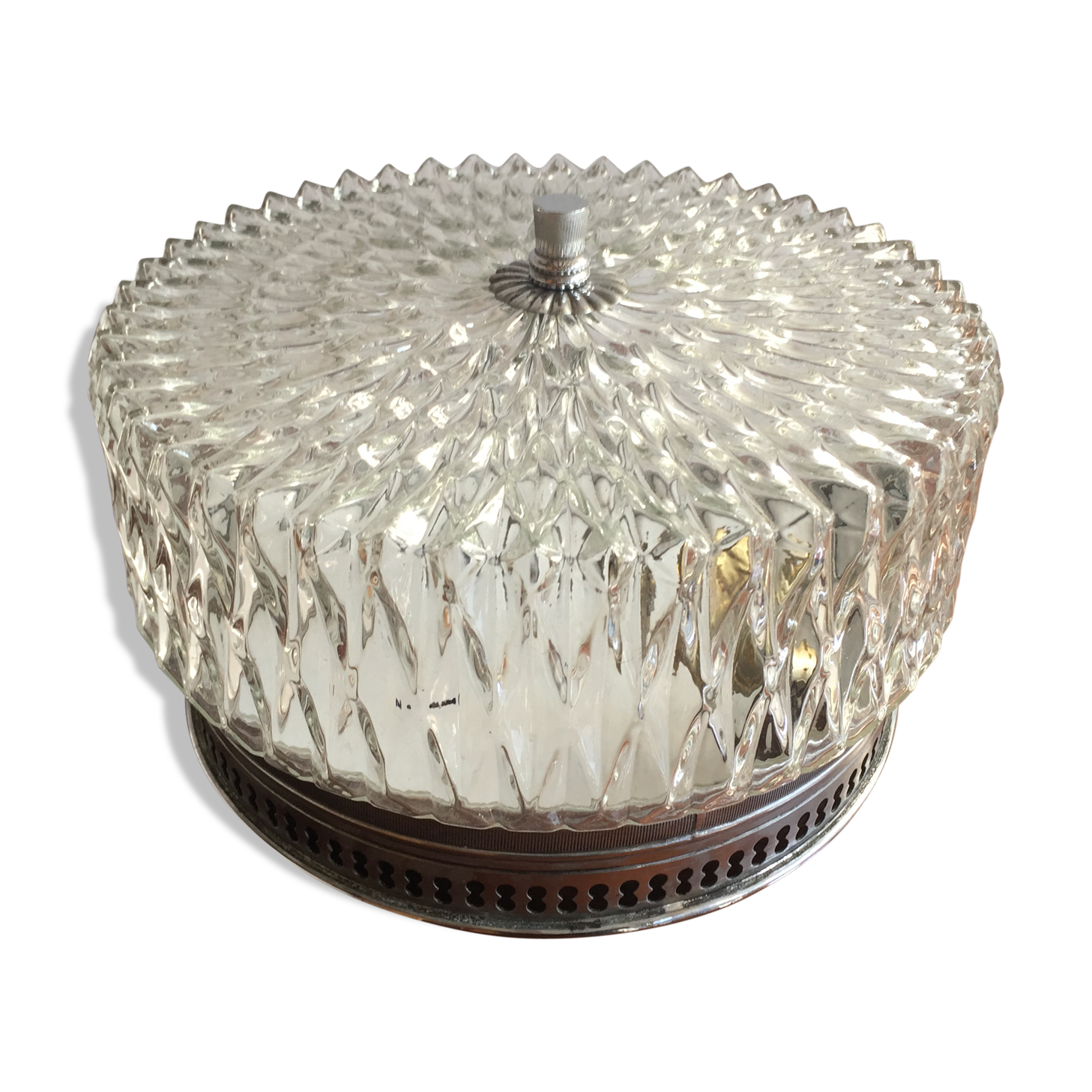 Antique glass ceiling lamp