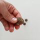 3 boutons, poignées de meubles anciens en bronze doré