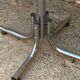 Vintage 1970s chrome metal coat rack