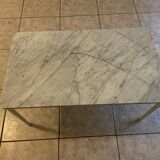 White marble base table