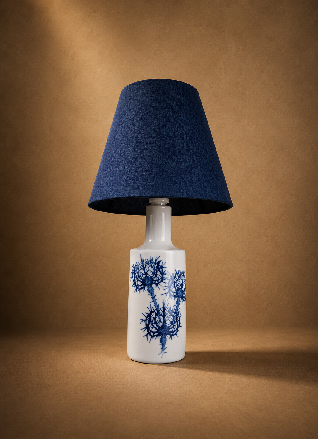 Pair of Royal Copenhagen porcelain lamps