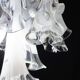 Great Design Murano Glass White Chandelier “Calle” by Venini, 1970