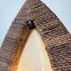 Lampadaire bronze et corde 1970