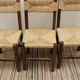 Trio of mulched chairs