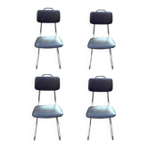Lot de 4 chaises vintage Collomb Création – Soudexvinyl
