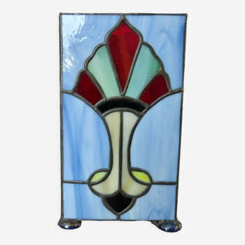 Art deco lamp in glass paste