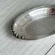 Light silver metal bread basket