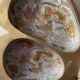 XL butterfly-shaped brass cloisonné trinket tray