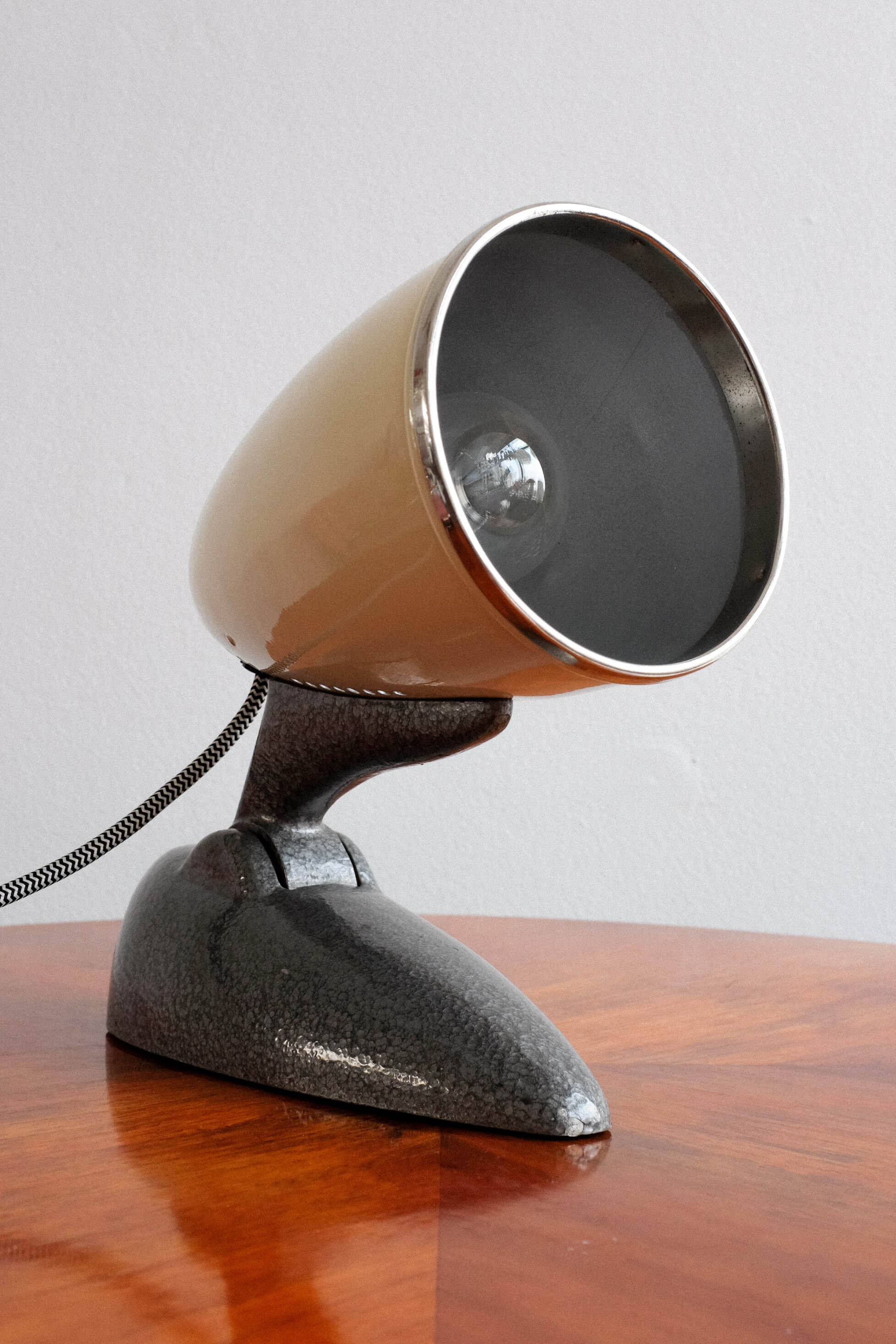 Industial czechoslovak prema table lamp, 1970s