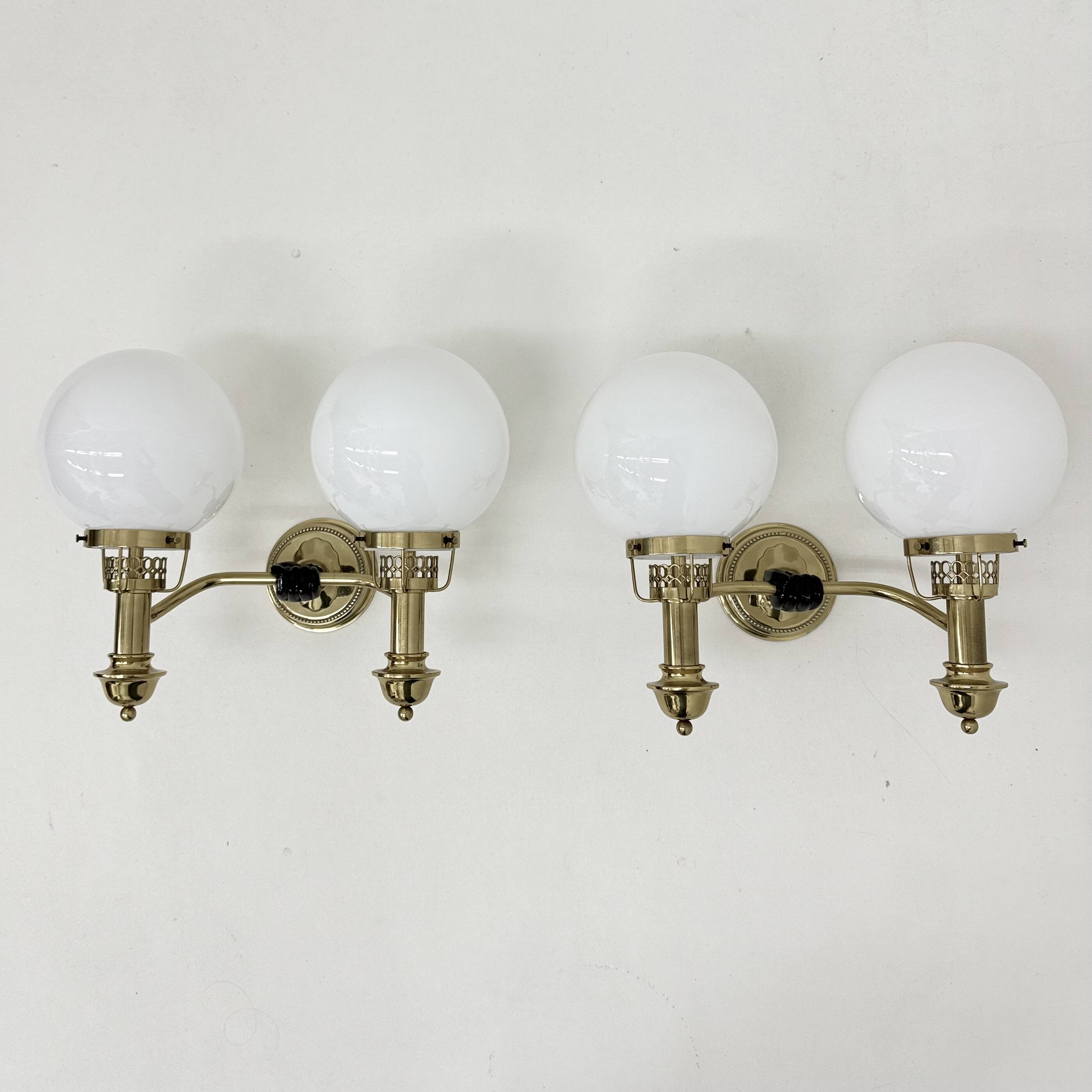 Brass Sconces by Vereinigte Werkstätten München 1970s