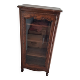 Oak display cabinet
