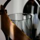 Lustre en laiton et verre
