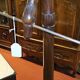Empire style mahogany cradle with a swan neck, shaped like a cradle, circa 1810