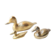 Trio of brass ducks