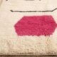 Natural wool rug, authentic handmade fabric, size 1.5/2.5 m.