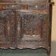Antique Dutch carved placard, circa 1860.
