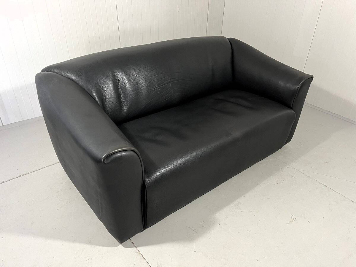 De Sede DS 47 dark brown neckleather 2-1/2 seats sofa