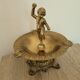 Brass cherub ashtray