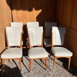 Set of 6 vintage chairs 1950/60