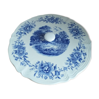 Porcelain cheese platter from Sarreguemines