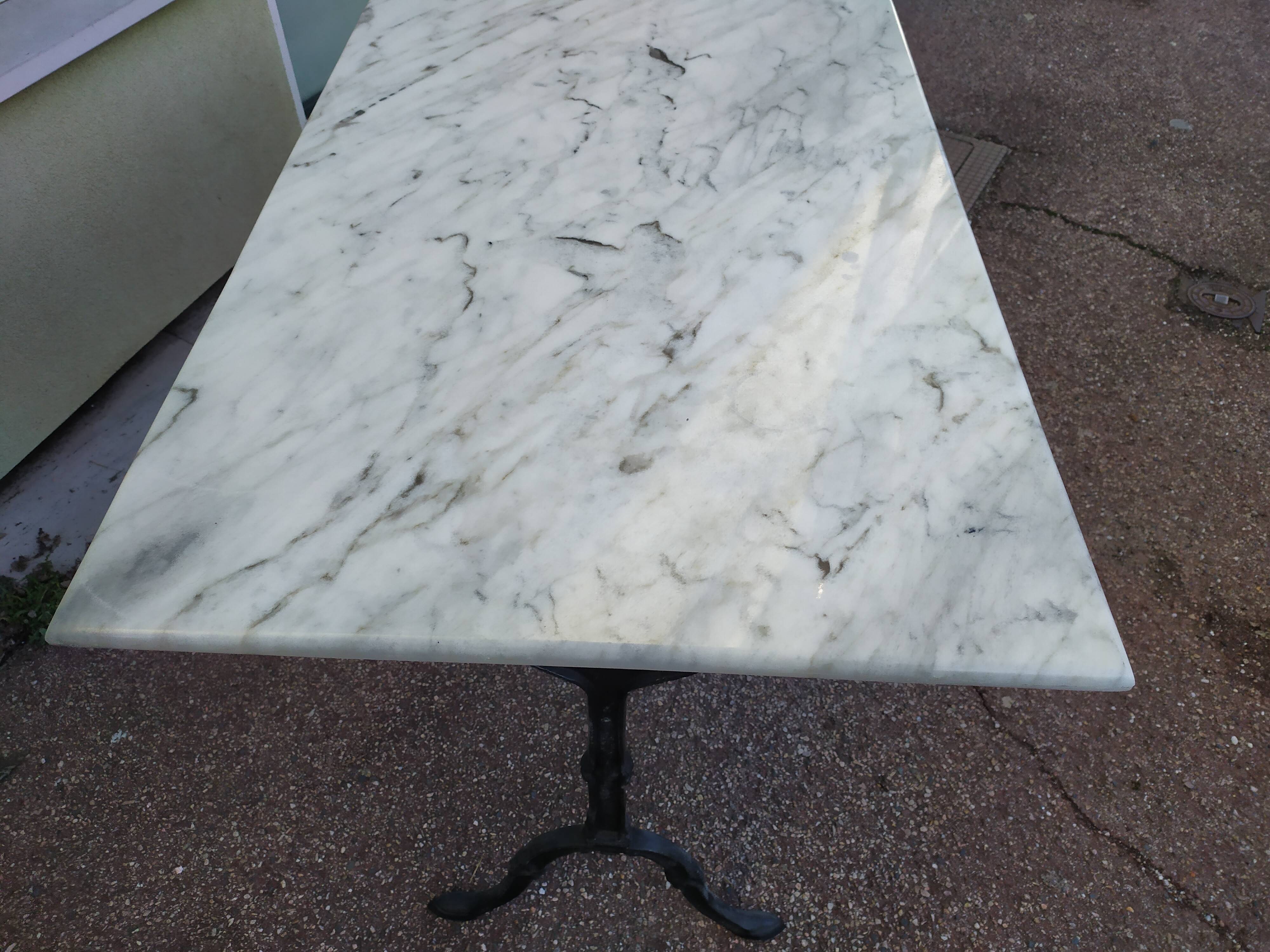 Marble bistro table