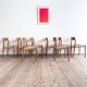 Chaises danoises en teck Mid-Century par Niels O. Møller # 77, set de 8