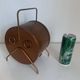 Vintage 1960 tobacco pot snuff box barrel pipe wine - 25 x 14 cm